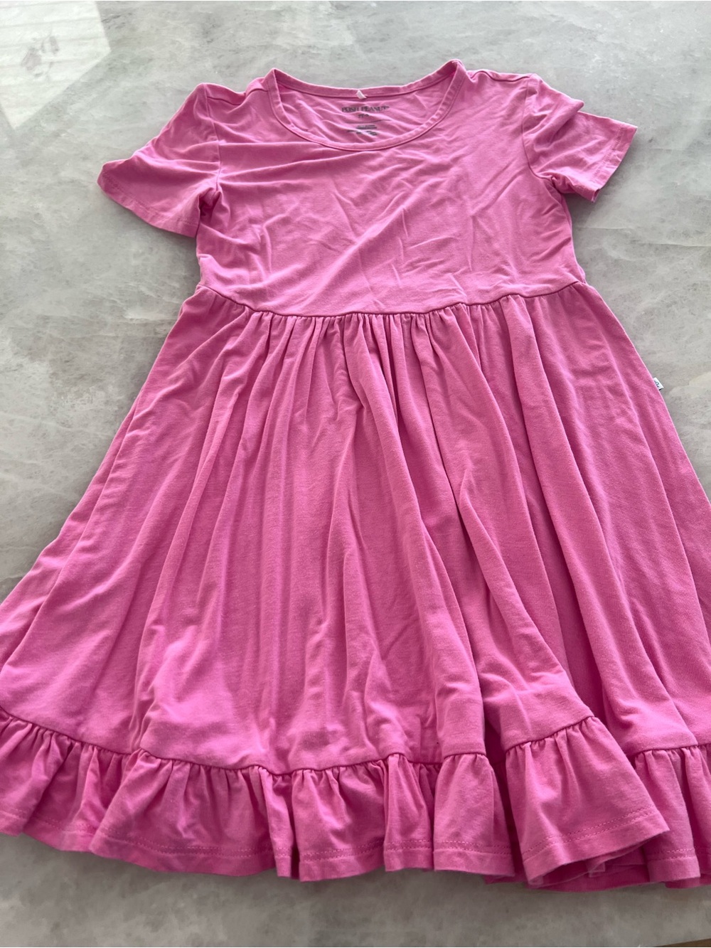 NWOT, Posh peanut pink short sleeve dress, 7-8